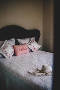 Een bed of bedden in een kamer bij Sítio Estância Beija flor