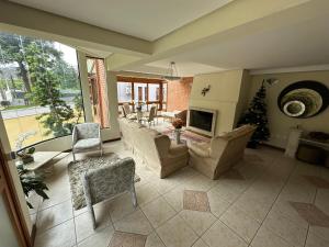 Χώρος καθιστικού στο Bello Flat Gramado