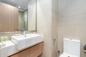 Koupelna v ubytování Nice Studio in Azizi Riviera 32 - Dubai