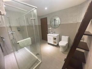 Koupelna v ubytování Baishawan Marina B&B