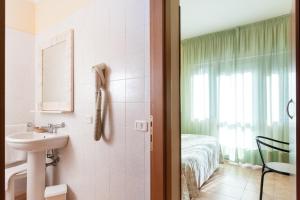 Koupelna v ubytování Hotel Fabbrini