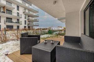 Balkon lub taras w obiekcie Apartamenty Gardenia Seaside by Noclegi Renters
