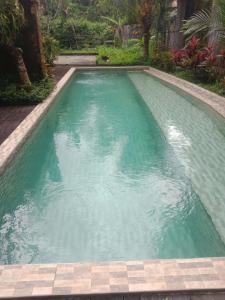 a swimming pool with turquoise water at Ubud Sawah Scenery Villa and Homestay in Tegalalang