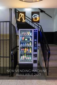 a new vending machine in a stair case at City Stay Vienna – Lugeck in Vienna