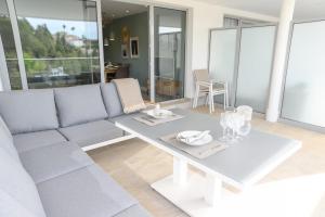 Część wypoczynkowa w obiekcie Modern 3 bedroom apartment in Mijas Costa - Vitta Nature