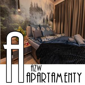 Ένα ή περισσότερα κρεβάτια σε δωμάτιο στο INES - Apartamenty Zakopiańskie - SPA Fitness Parking