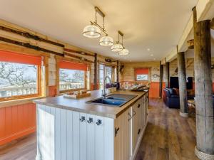 a kitchen with a sink and a counter at 3 bed in Bishop Auckland 87009 in Hunwick