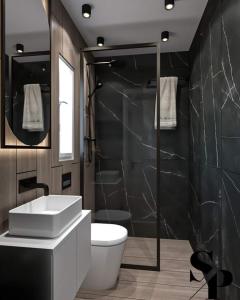 Ένα μπάνιο στο B Luxury Studio