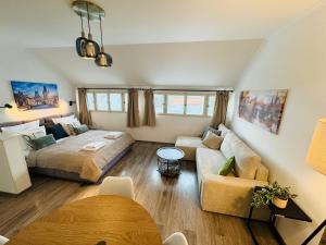 Posteľ alebo postele v izbe v ubytovaní Beautiful Apartment Dlouhá