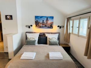 Posteľ alebo postele v izbe v ubytovaní Beautiful Apartment Dlouhá
