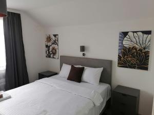 Postelja oz. postelje v sobi nastanitve Apartman Ika 9N