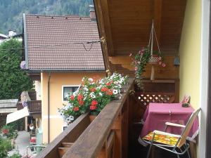 Ein Balkon oder eine Terrasse in der Unterkunft Haus Anika Ferienwohnung