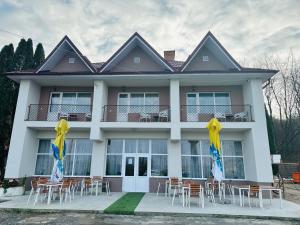 Bygningen som pensionatet ligger i