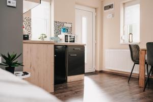 Kuchyňa alebo kuchynka v ubytovaní Oliver Apartman