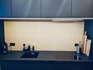 Nhà bếp/bếp nhỏ tại Apartment Klausbrücke