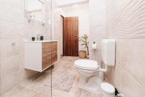 Kúpeľňa v ubytovaní Oliver Apartman