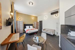 Villa Erizio, a bucolic and urban break客房内的一张或多张床位
