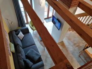 TV a/nebo společenská místnost v ubytování Hof am Meer "Seemöwe"