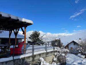 La Majorie de Nendaz v zimě