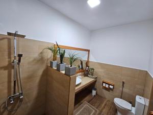 Koupelna v ubytování Sri Palms
