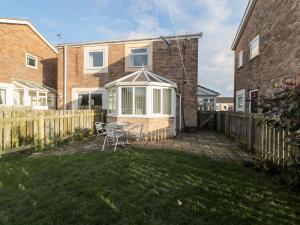 Bygningen som feriehuset ligger i