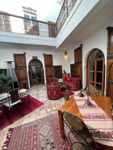 Posezení v ubytování Riad Villa El Arsa