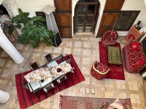 Posezení v ubytování Riad Villa El Arsa