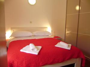 Katil atau katil-katil dalam bilik di Apartment Lenka