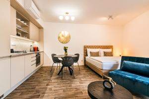 Postel nebo postele na pokoji v ubytování Apartman Mikulov Garden