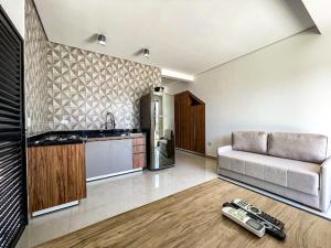 ครัวหรือมุมครัวของ Home Aguas da barra Ilhabela