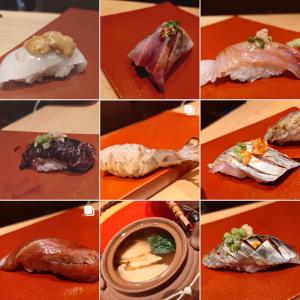 eine Collage von Bildern verschiedener Arten von Lebensmitteln in der Unterkunft 泊まる寿司屋一力 Sushi house in Itoshima