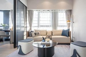 Posezení v ubytování BORUISI Executive Apartment