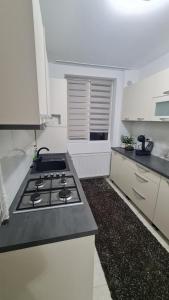 Dapur atau dapur kecil di Apartament Violeta