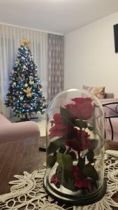 Televisyen dan/atau pusat hiburan di Apartament Violeta +3 gambar