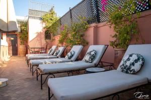 Uma área de estar em Riad Zoraida