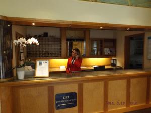 Lobbyn eller receptionsområdet på Hotel Ziegenkrug Schweriner Tor