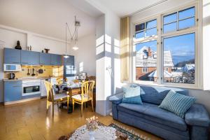 Dapur atau dapur kecil di Haus Übersee Wohnung Timbuktu +14 gambar