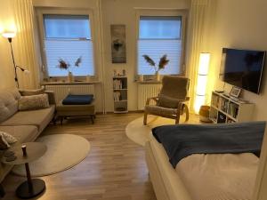 Posezení v ubytování Ferienwohnung Leevke