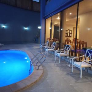 Bazén v ubytování Hotel Alcala del Rio nebo v jeho okolí