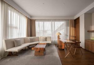 Posezení v ubytování Sahe Hotel Shanghai World Expo