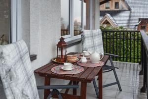 Balkón alebo terasa v ubytovaní Apartament Karpielówka View Od-nowa