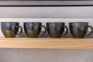 Coffee and tea making facilities at 3 Caves by Caldera Houses