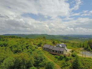an aerial view of a train station on a hill at 2 bed property in Cairnbaan CA113 in Cairnbaan