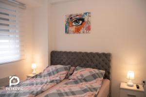 Postel nebo postele na pokoji v ubytování Petković apartmani 48