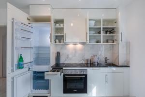 Cucina o angolo cottura di Ferienwohnungen mit Gratis Parkplatz Eichen