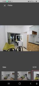 uma imagem de uma sala de estar e uma cozinha em Apartamento inteiro com privacidade no Rio de Janeiro