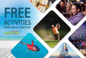 a flyer for free activities with a bunch of pictures at Down By The Bay w Hot Tub, 2 Blocks 2 Beaches, Game Room, Reading Nook, Dog-Friendly, Historic Charm in Panama City