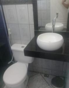 Koupelna v ubytování Casa veraneio + 7 fotografií