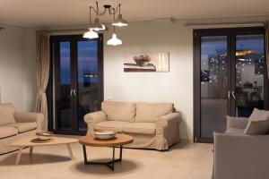 พื้นที่นั่งเล่นของ Lampetos Houses Molyvos