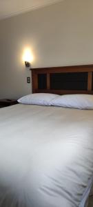 Een bed of bedden in een kamer bij Hostal Antu